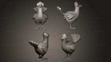 Bird figurines (STKB_0082) 3D model for CNC machine
